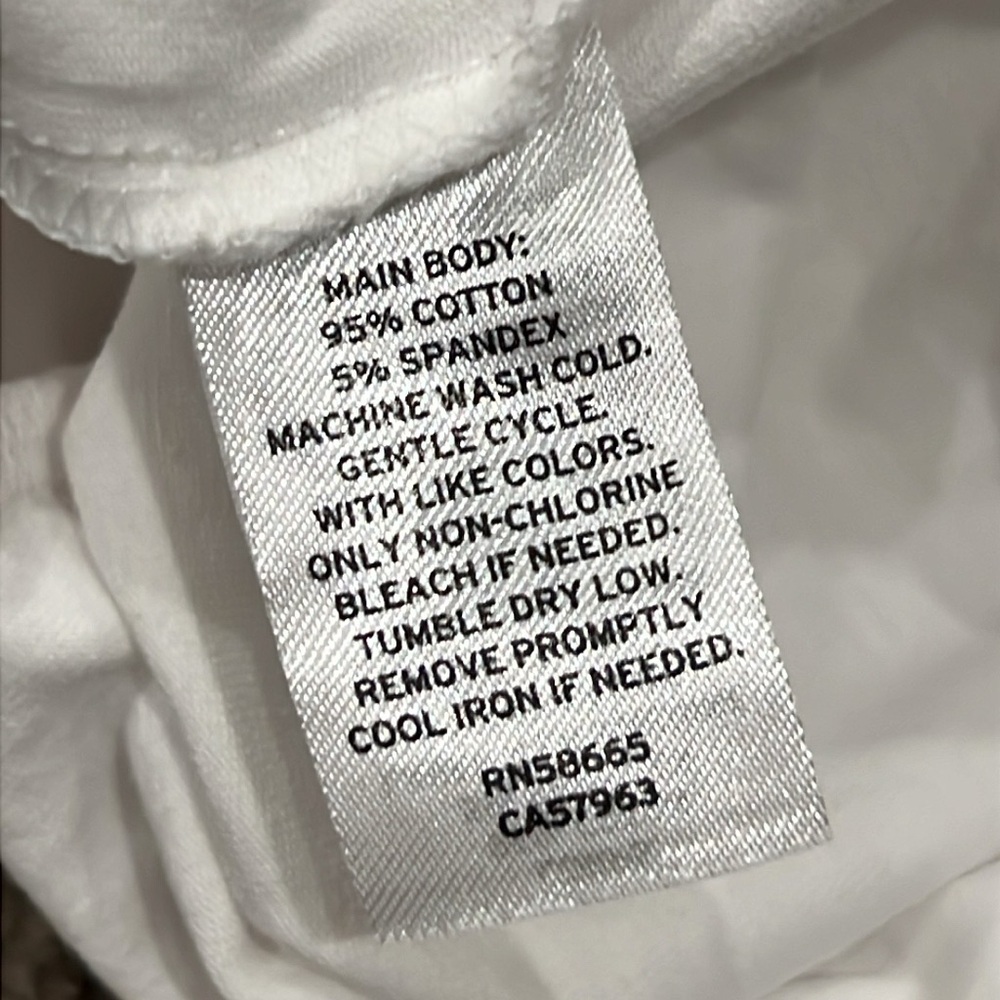 BP Double Scoop Stretch Cotton Bodysuit White XXS - Picture 7 of 8